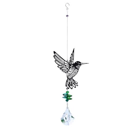 Crystal Garden Auringonsieppaaja Butterfly Hummingbird Riipus Koriste Tuulikellot Rainbow Maker Prismoille Home D