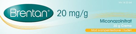Brentan Creme 20 mg/g 30 g, Medicin & Pleje, Håndkøbsmedicin, Svamp