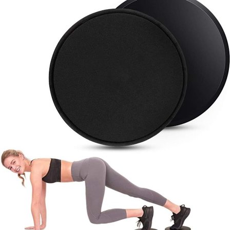 2-pack Fitness Tränings Core Sliders Gym Core Glidande Skiva Bodengleiter KLB