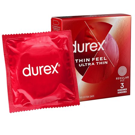 Durex Kondom 3 stk, Mænd, Krop & Helse, Kondomer