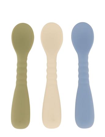 3 Pack Spoon Home Meal Time Cutlery Multi/patterned Mikk-line