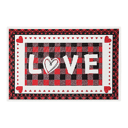 Valentinsdag dørmåtter, velkomstmåtter, boligindretning, tæpper, stuetæppe