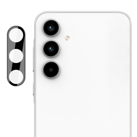 SKALO Samsung Galaxy A35 5G 3D Kameralinse Beskyttelsesglas - Sort