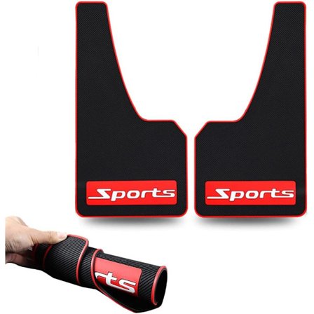 Car Mud Flaps Mjukt Material - Universell Kompatibilitet - Svart - Gummi - Kollisionsfri - Universell - 17" x 9" x 0,2" (Sport)