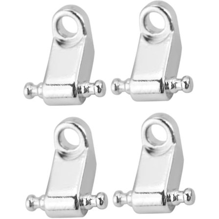 Rullende strengetreetreholder Metall Elektrisk Gitarstreng Guider Med Skruer (sølv) (4stk)