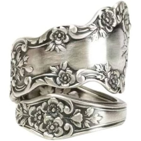 925 Sterling Sølv Justerbar Lagdelt Kæde Ring, Festlige Ringe Til Kvinder (Skedslev)