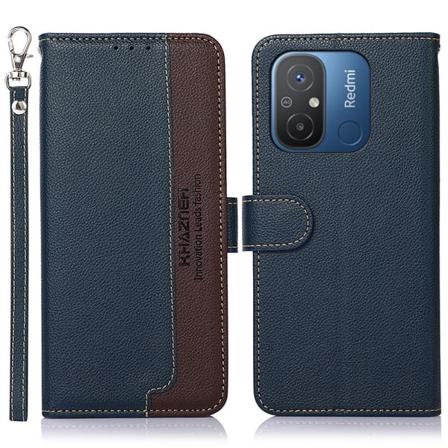 KHAZNEH Telefondæksel til Xiaomi Redmi 12C - Blå/Brun Blue