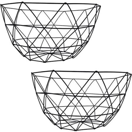 Metal Frugtskål - Multifunktionel Dekorativ Kurv til Frugt og Grøntsager; Stilfuld Opbevaring til Snacks og Skrivebordsdekoration.