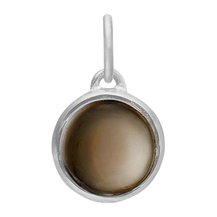 Frk. Lisberg, Noa pendant smokey quartz silver Grijs, Dames, Maat:ONE Size