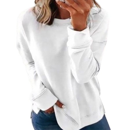 Hettegenser for kvinner høst/vinter 2022, tykk sweatshirt, løse, avslappede topper for kvinner med rund hals