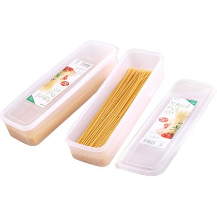 2-pack pastaförvaringsbehållare för köksspaghetti - Noodle B