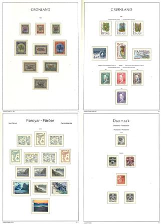 Grønland og Færøerne frem til 1996 - Samling i 1 frimærkealbum