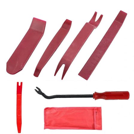 Ammattimainen työkalusarja auton verhoilun irrottamiseen, ergonomisesti suunniteltu naarmuuntumaton muovityökalusarja klipsien ja kiinnikkeiden 