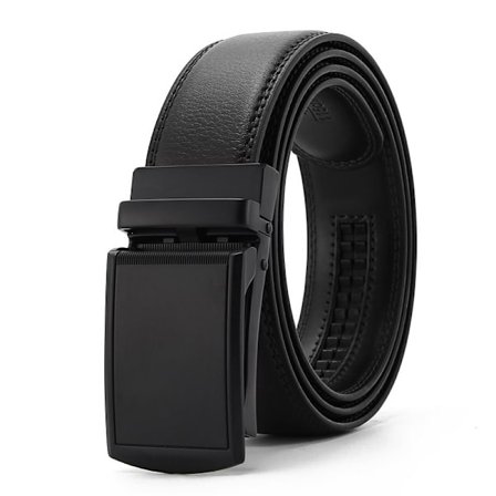 (2 stk.) Beste Pris belte menn, Herrebelte, Lærbelte, Justerbart belte uten hull, Gave herre b