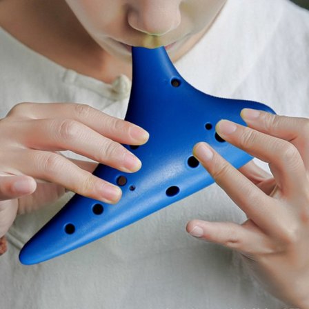 IC 12-håls plast Alto C Ocarina, perfekt present till nybörjare, lätt att lära sig