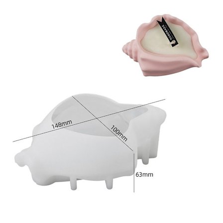 Konkylie Candle Jar Form Lysestage Form Candle Vessel