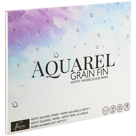 Nassau Fine Art Papier Aquarel 24x32cm, 18 feuilles