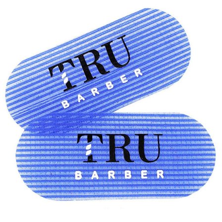 2st Barber Hair Sticker Hair Gripper BLÅ Blue