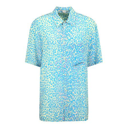 Stella McCartney, Leopard shirt Niebieski, Kobieta, Rozmiar: S