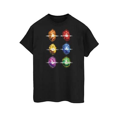 Avengers Infinity War Herr Infinity Stones Bomull T-shirt L Svart