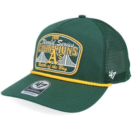 47 Brand - MLB Grön trucker Keps - Oakland Athletics Champ Patch Hitch Green A-Frame Trucker @ Hatstore