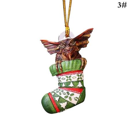 Gremlins Gizmo tomtehatt hängande julfigur Julgransdekoration style 3