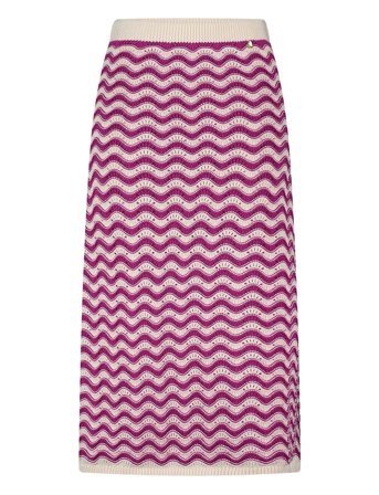 Caro Crochet Skirt Pink Fabienne Chapot