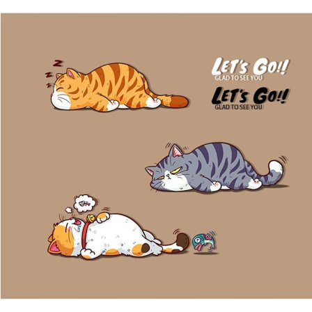 Naarmuinen kissa vinyyliautotarra, 3D-sarjakuvaeläin kissanpentu