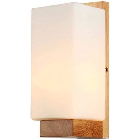 Vintage inomhus vägglampa Industriell vägglampa art déco trä