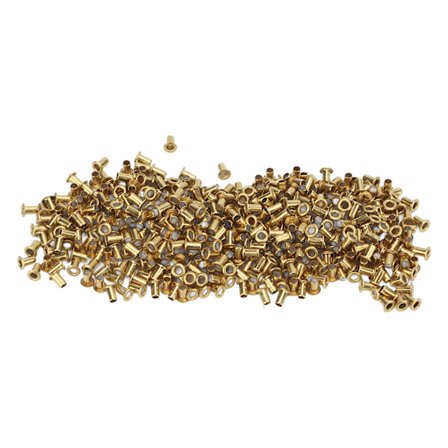 500 kpl Onttoja niittejä 65 Kuparitasoituspinta Helppo asennus Vaateniitit DIY-askarteluun 2,3x4,5x3,8mm