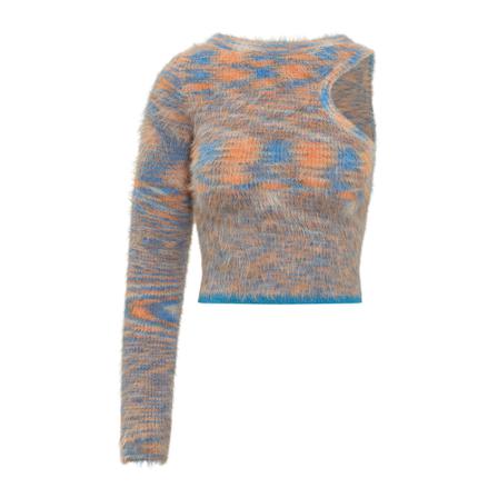 Andersson Bell Round-neck Strik Blå, Dame Striktrøjer
