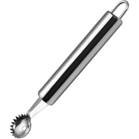 Jordbær Huller Stilkfjerner Rustfritt Stål Tomat Stilkkjerner Melon Ballers Ananas Kjerner Potet (Sølv, Én Størrelse)