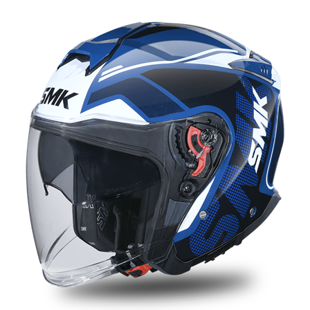 SMK GTJTourer Öppen Hjälm Blå/Vit L