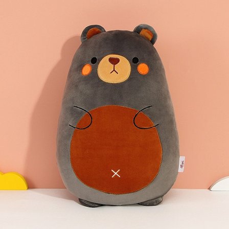 Squishmallows pehmolelu eläin Kawaii pehmeä iso tyyny musta karhu - Täydellinen