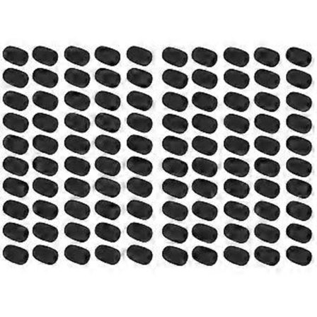 100 stk. skum mikrofon vindskærm, mini størrelse revers headset mikrofon skum covers til headset mikrofon 30