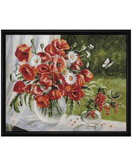 Diamond Painting Mohn