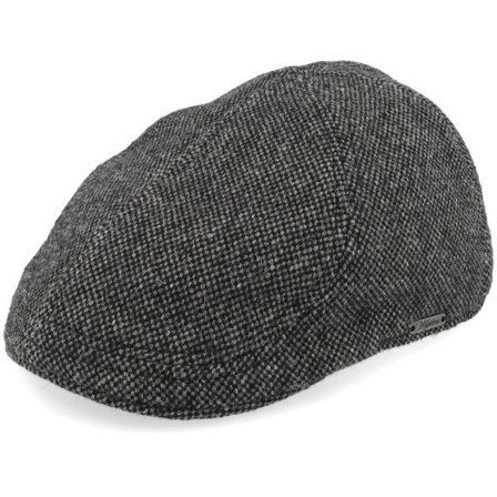 Wigéns - Grå flatcap Keps - Pub Cap Dark Grey Flat Cap @ Hatstore