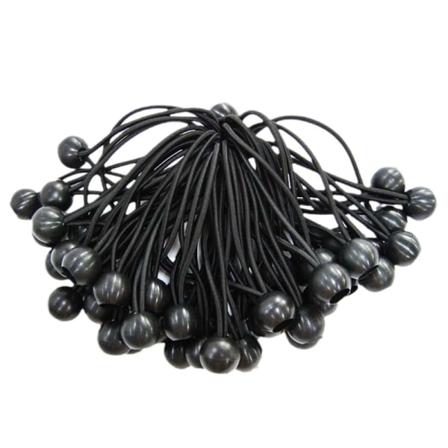 Svart sett med 10 stk Heavenly Curtain Tensioner Elastic Rope St