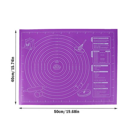 Silikonkakearksfoder Bakmatta Non Stick Rolling Dough P