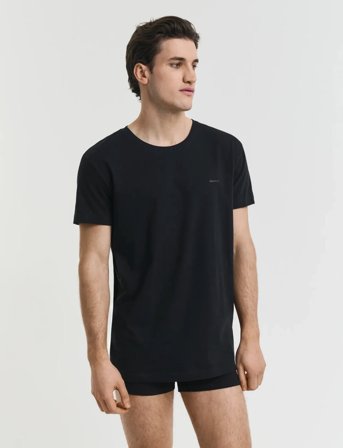 GANT C-Neck T-Shirt 2-Pack - Black - XL
