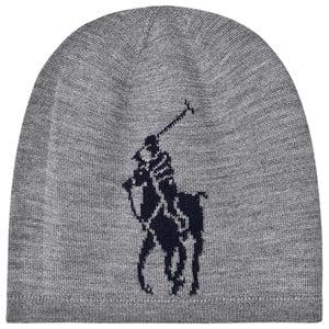 Kids - Ralph Lauren Grey Branded Beanie 7-16 years - Headwear - 7-16 years - Grey - Junge