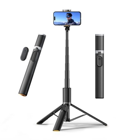 Tech-Protect Bluetooth Selfiestick Tripod Svart