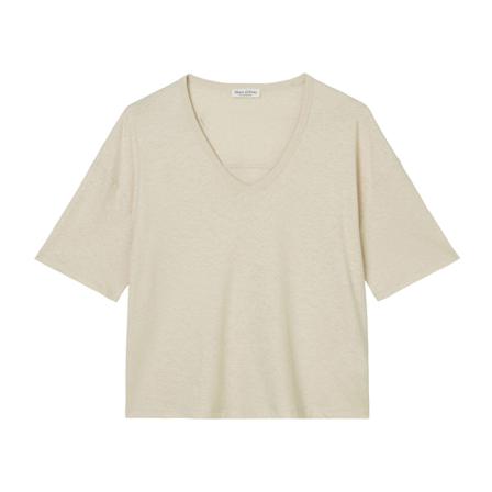 Marc O'polo - T-shirts - Beige - Dam - Storlek: S, Dam, Storlek: S