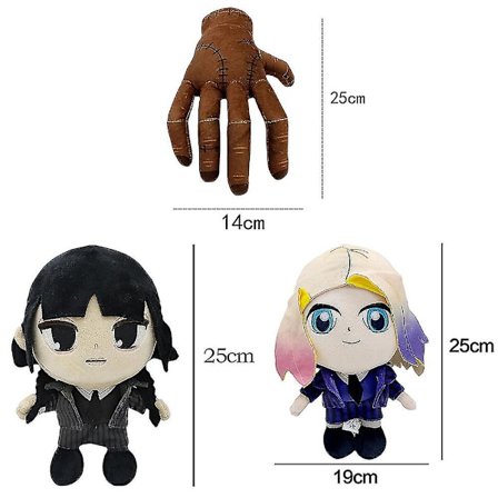 25cm Wednesday Plussilelut Kawaii Tv 2023 Söpö Pehmeitä Täytettyjä Nukkeja Lapsille