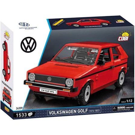 Byggleksak - VOLKSWAGEN - GOLF (1974-1983) - Röd - Att montera själv - För barn