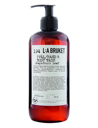 L:a Bruket 194 Hand & Body Wash Grapefruit Leaf - Nude - 450 ml