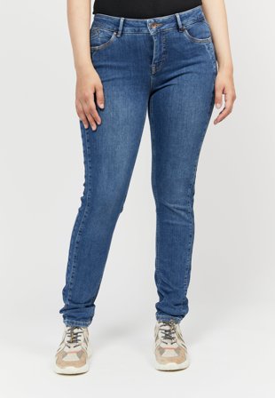 B. COPENHAGEN - Maggie Jeans - Vasket Blå - Straight Fit