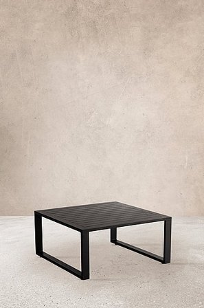 Jotex - Soffbord 71x71 Cm Aluminium Svart ALASSIO - Köp Utesoffbord hos Jotex