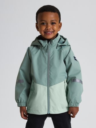 Polarn O. Pyret - Waterproof jacket HAZY - 128 - Childrenswear - green