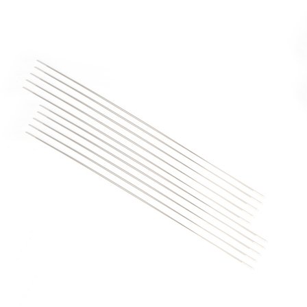 10 stycken pärlnål Big Eye pärlnålar 12,5 cm metallsynålar Stor hopfällbar trådnål för pärlor